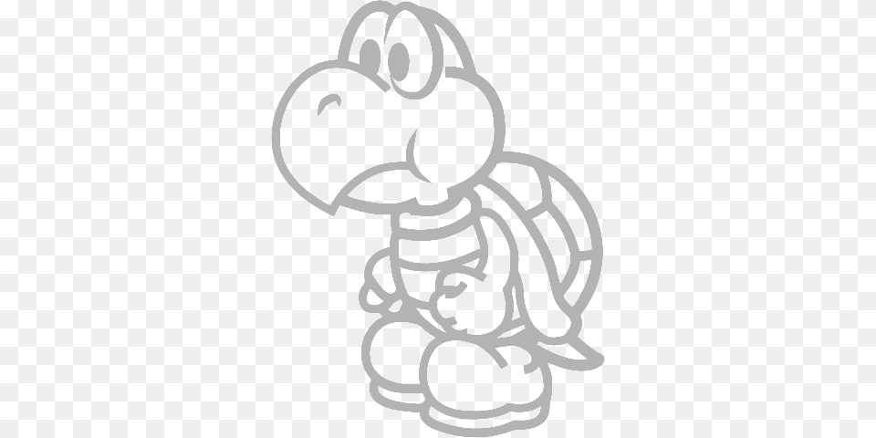 Koopa Troopa Mario Silhouette, Ammunition, Grenade, Weapon, Animal Free Png