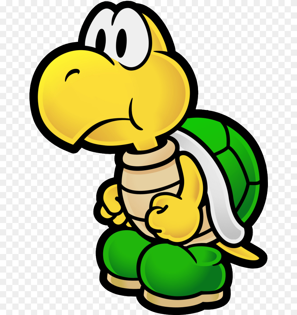 Koopa Troopa Nerdy Schtuff Paper Mario Paper Mario Super Mario Paper Characters, Animal Free Png Download