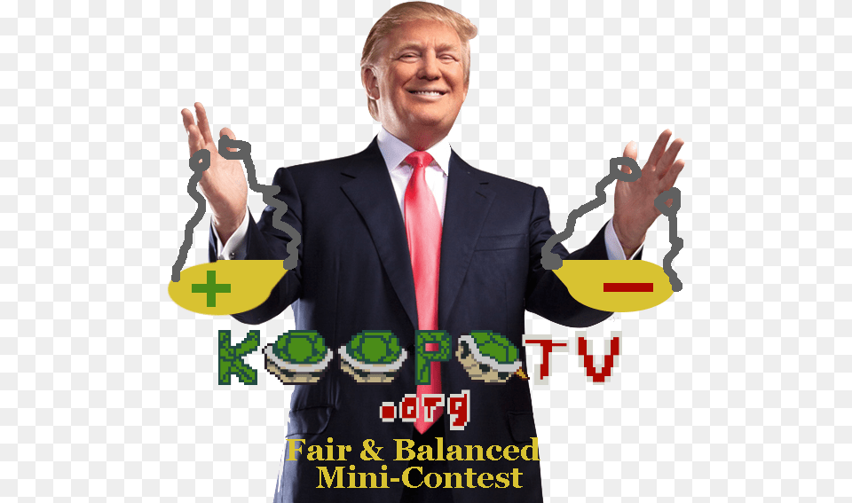 Koopatv President Donald Trump Fair Amp Balanced Mini Contest Donald Trump Fathers Day Card, Accessories, Tie, Formal Wear, Male Free Png Download