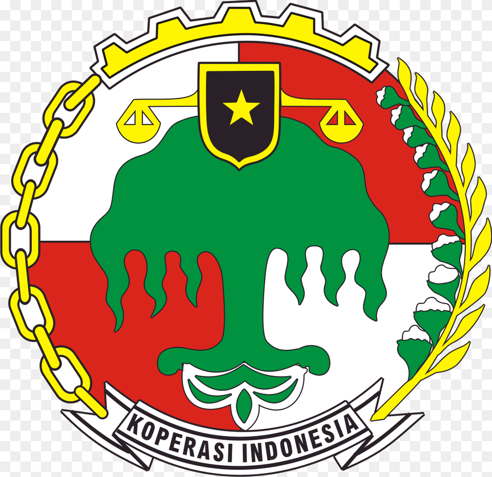 Koperasi Indonesia, Emblem, Symbol, Logo, Ammunition Png