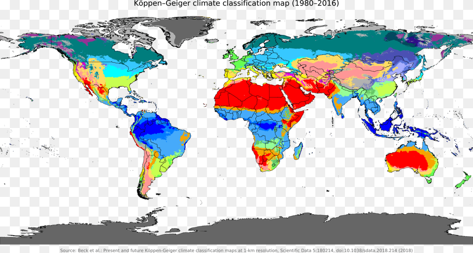 Koppen Climate World Map, Chart, Plot, Land, Nature Free Transparent Png