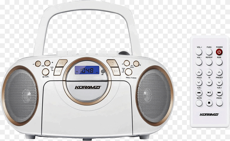 Koramzi Portable Cd Boombox Full Range Stereo Sound Portable Cd Player, Electronics, Remote Control, Camera, Cassette Player Png Image