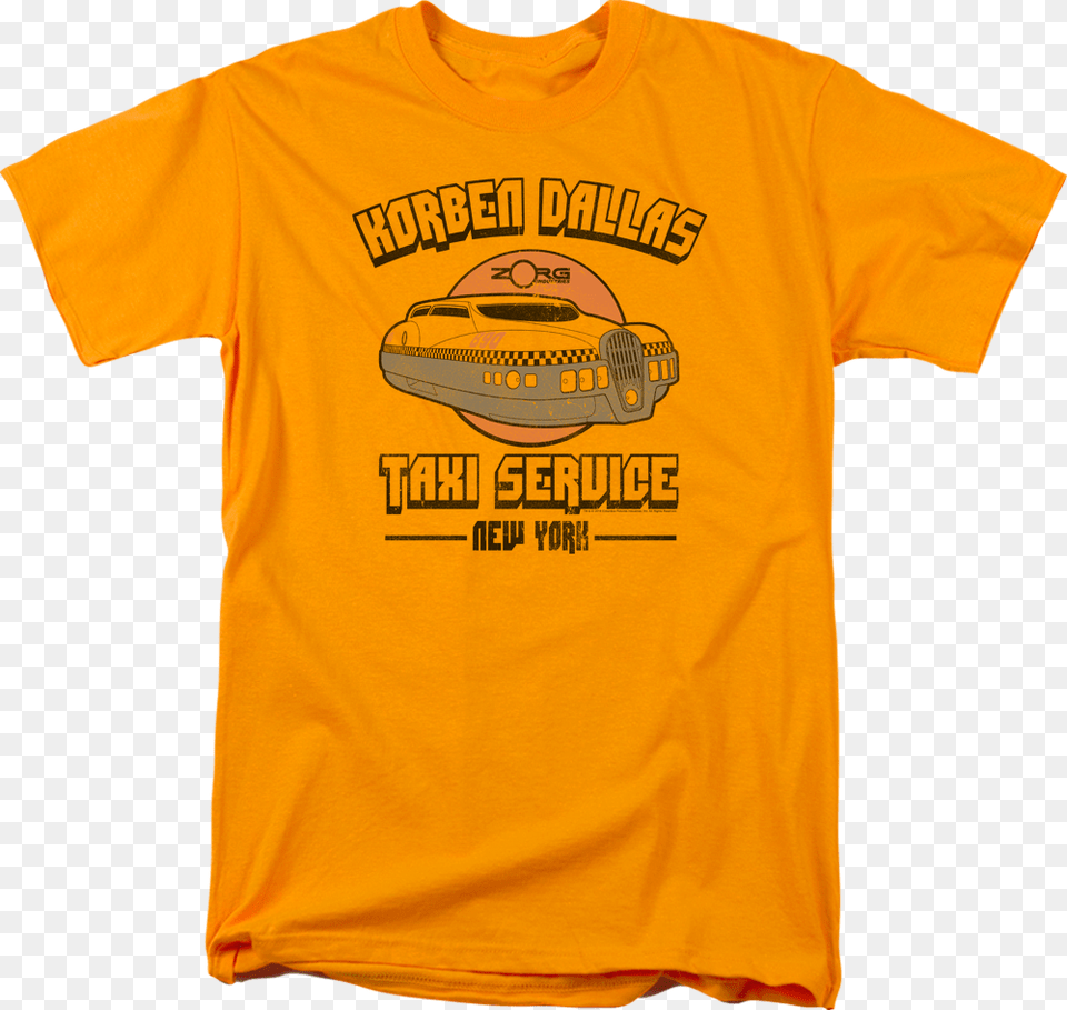 Korben Dallas Taxi Service Fifth Element T Shirt Teeen Titans T Shirt, Clothing, T-shirt, Car, Transportation Free Transparent Png