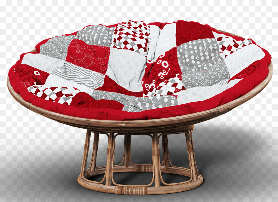 Korbsessel Furniture, Table, Patchwork, Cushion Png