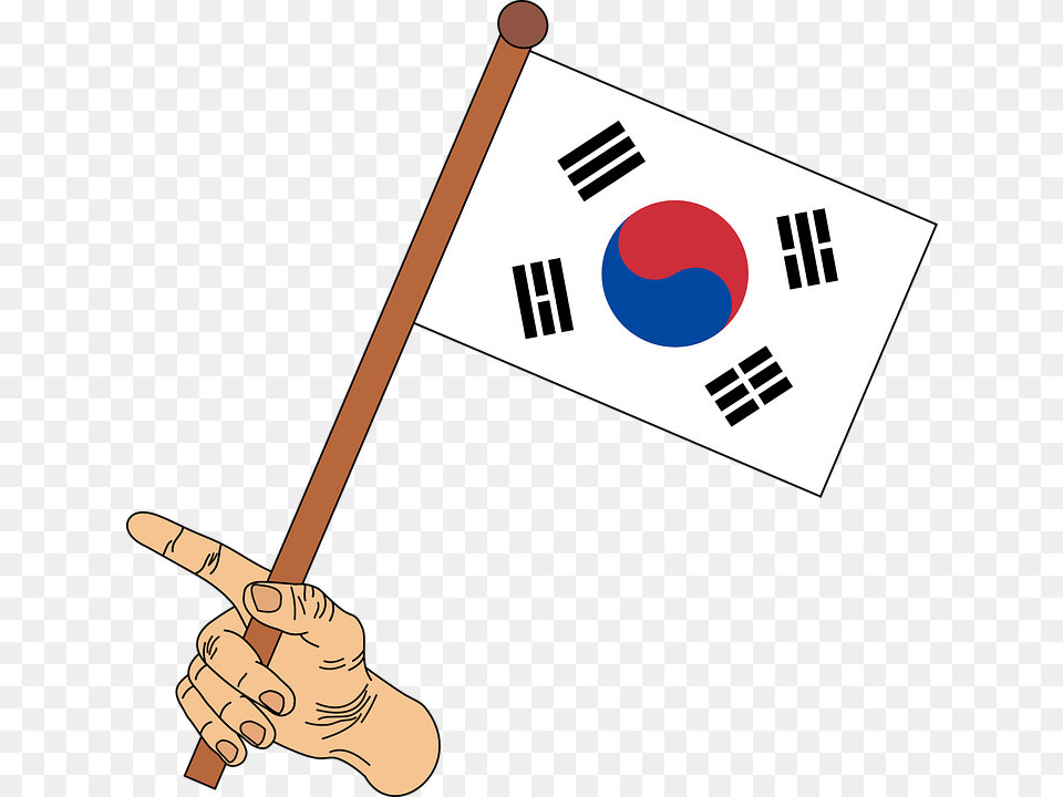 Korea Flag Clipart Japan And Korea Flag, Korea Flag, Baby, Person Png