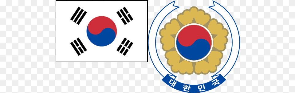 Korea Richter Stamps South Korea Flag Heart, Logo, Emblem, Symbol, Ammunition Free Transparent Png