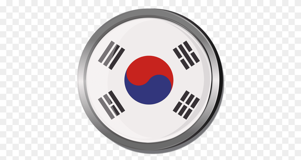 Korea Round Flag, Disk Png Image