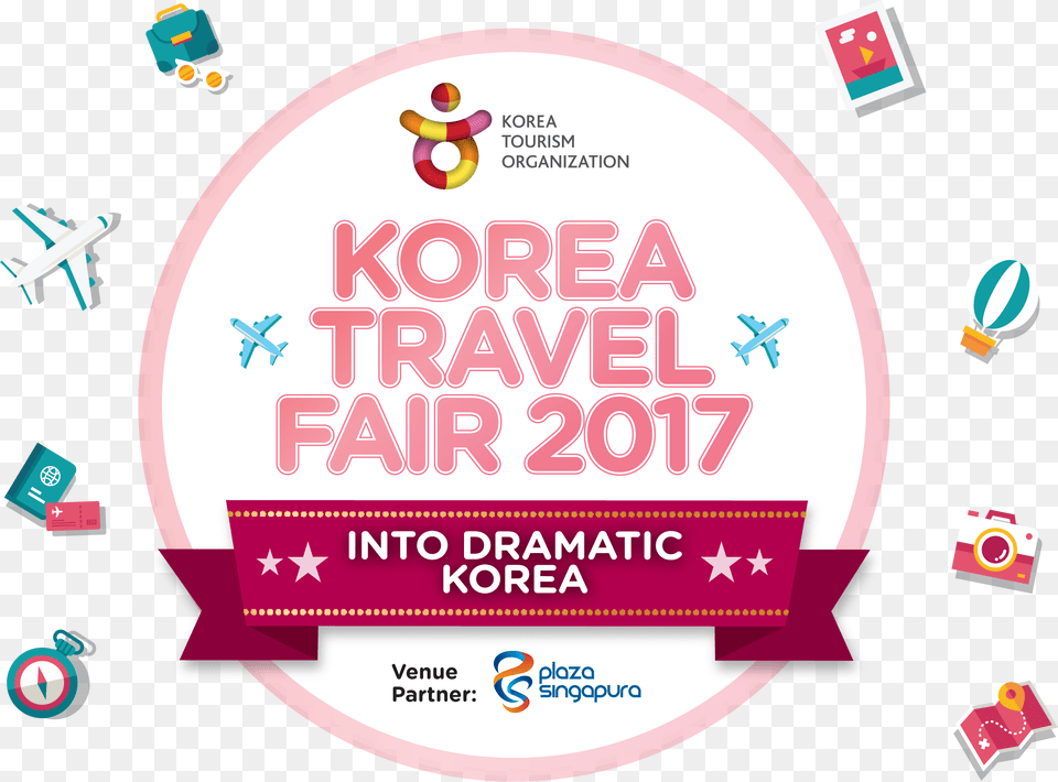 Korea Tourism Organization, Advertisement, Poster, Sticker, Aircraft Png