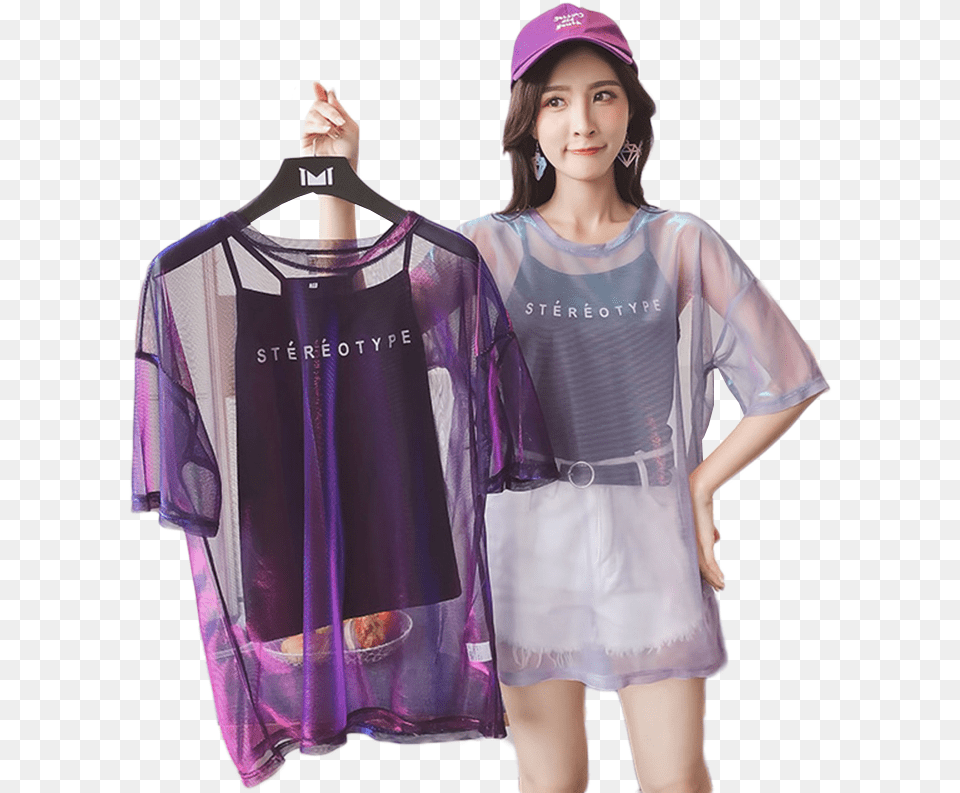 Korean Fashion Oversized Shirt, Blouse, Clothing, Adult, Person Png