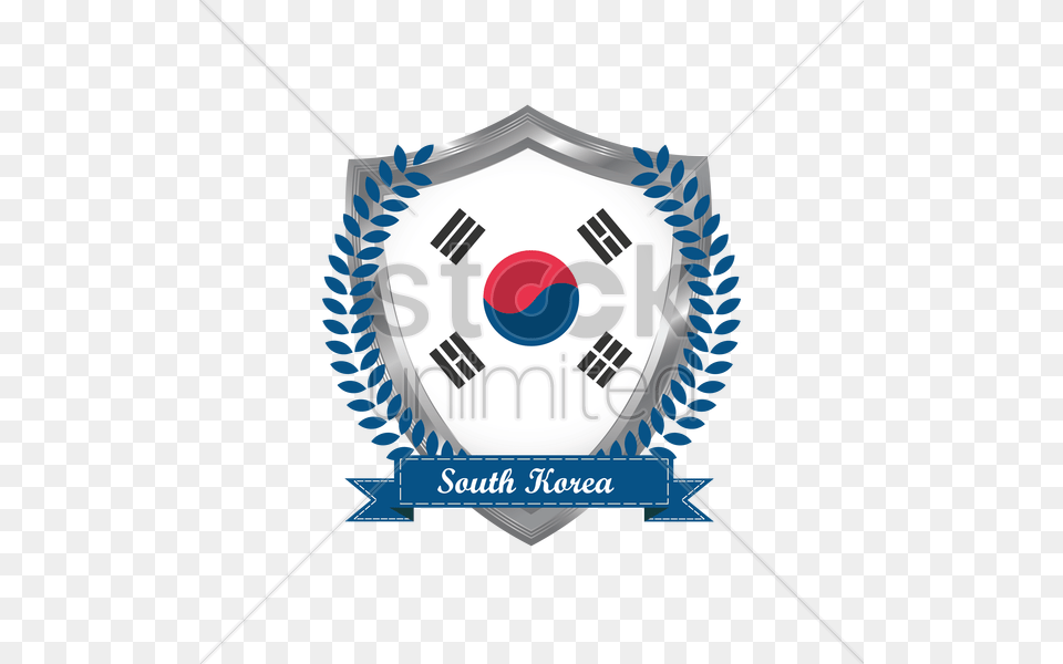 Korean Flag Label Vector Image, Armor, Badge, Logo, Symbol Free Png