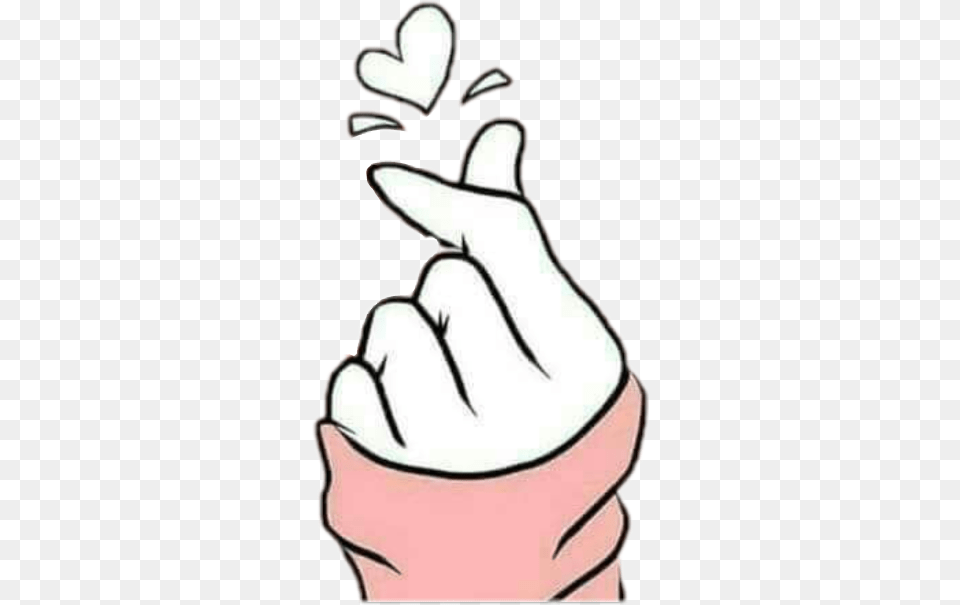 Korean Heart Sign Transparent, Body Part, Finger, Hand, Person Free Png Download