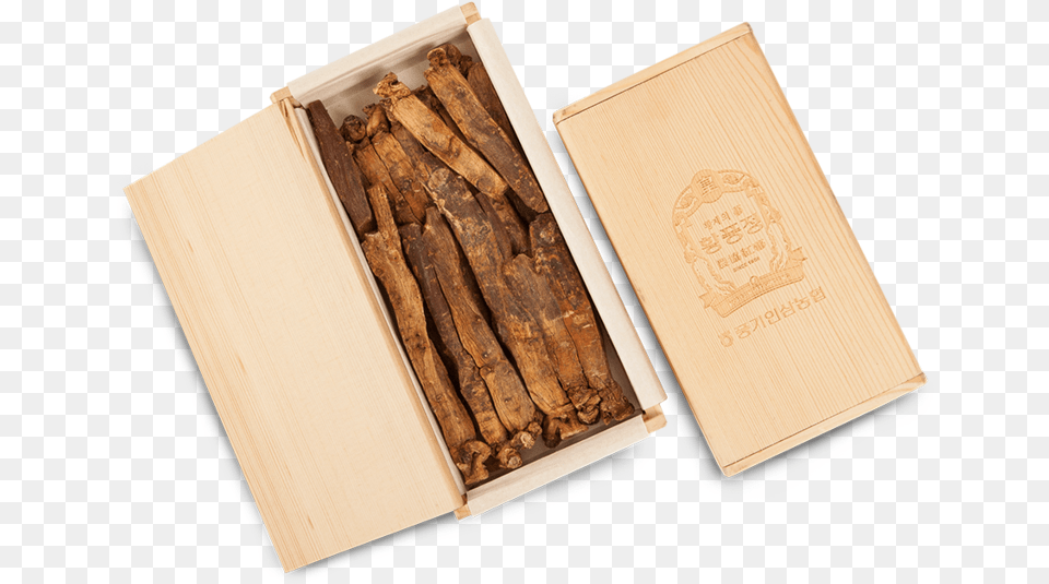 Korean Red Ginseng Root Wood, Lumber, Box Png