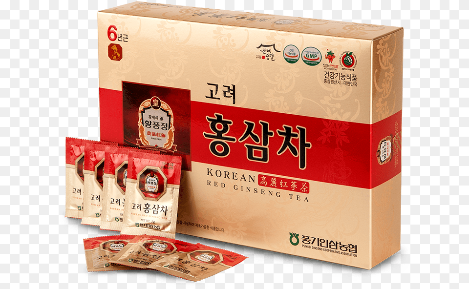 Korean Red Ginseng Tea Adalah, Box, Cardboard, Carton Png Image
