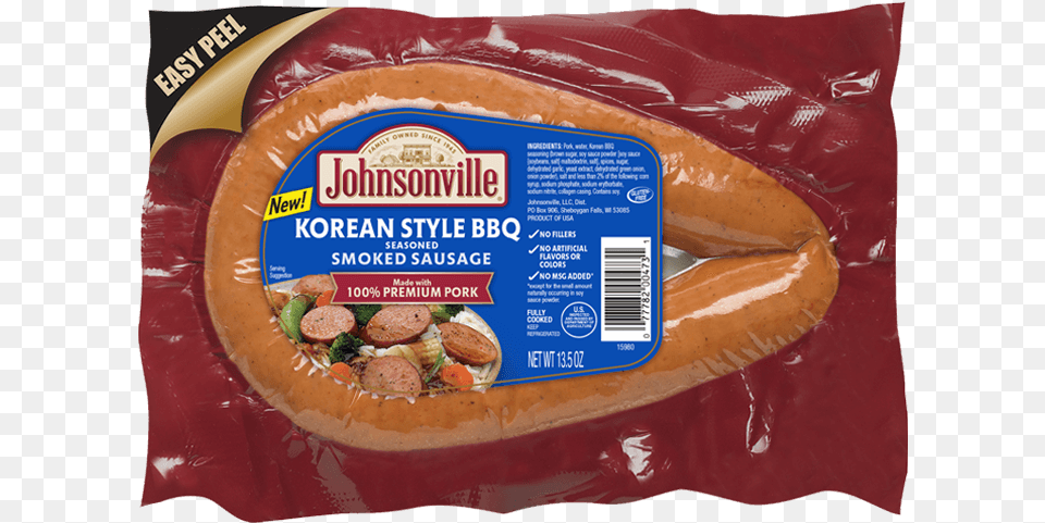 Korean Style Bbq Smoked Rope Sausage Polish Kielbasa Sausage, Food, Meat, Pork Free Png