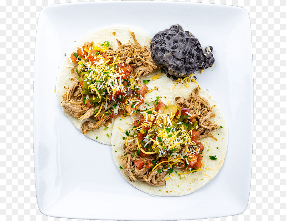 Korean Taco, Food, Food Presentation, Plate, Noodle Free Png Download