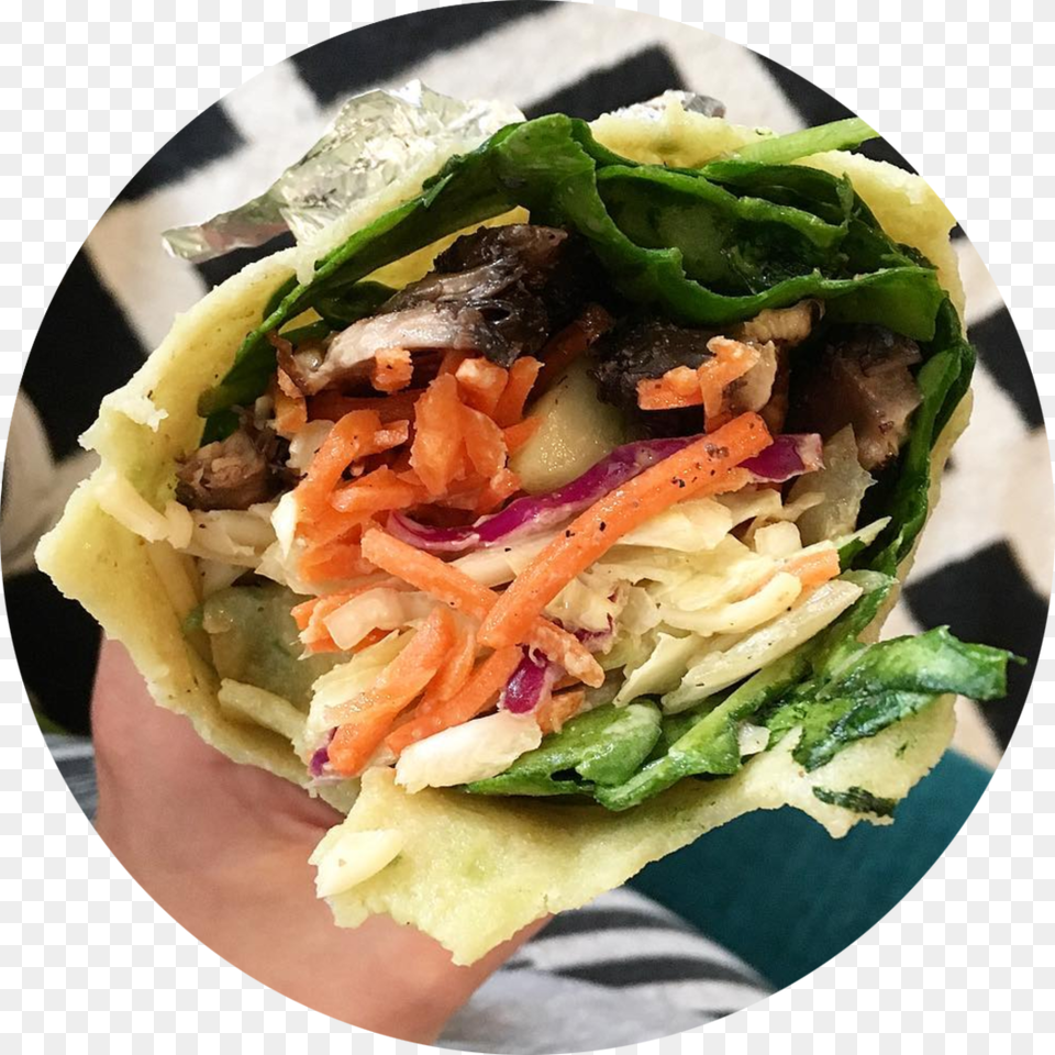 Korean Taco, Bread, Food, Burger, Sandwich Wrap Png Image
