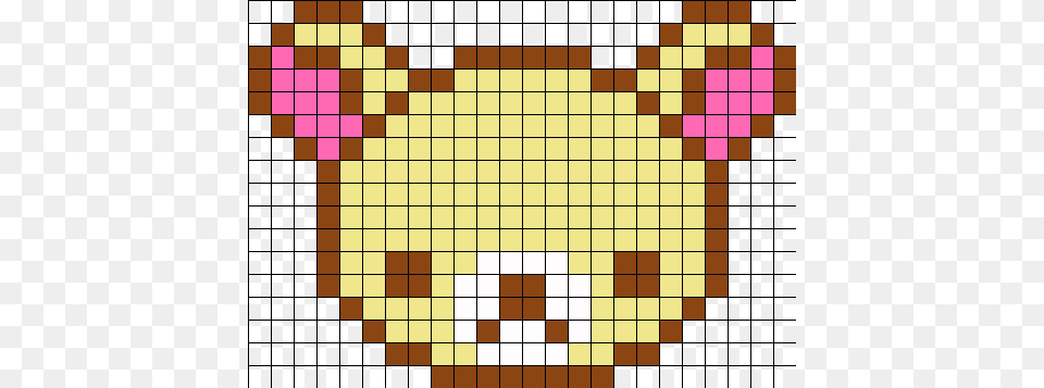 Korilakkuma Perler Bead Pattern Bead Sprite Pixel Art Grid Skull, Chess, Game Png Image