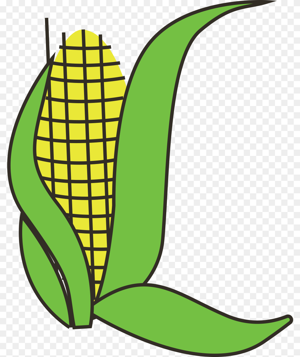 Korn Clipart Corn Line, Food, Grain, Plant, Produce Free Transparent Png