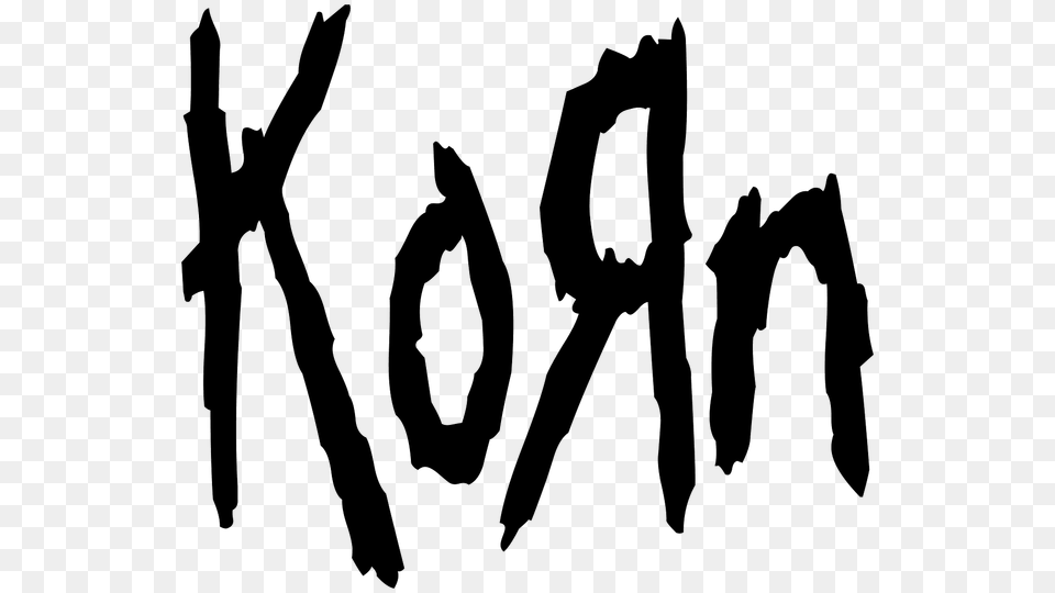 Korn Logo Black, Handwriting, Text, Calligraphy, Blade Png Image