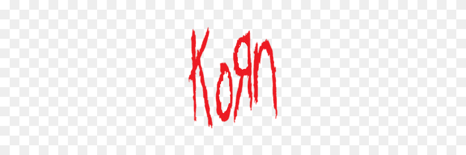 Korn Logo Red, Text, Handwriting Png Image