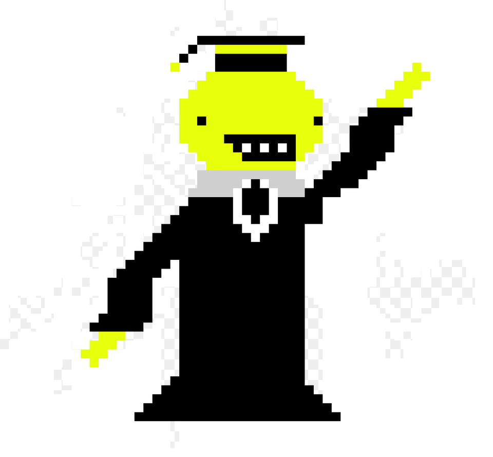 Koro Sensei Pixel Art, Stencil Free Transparent Png