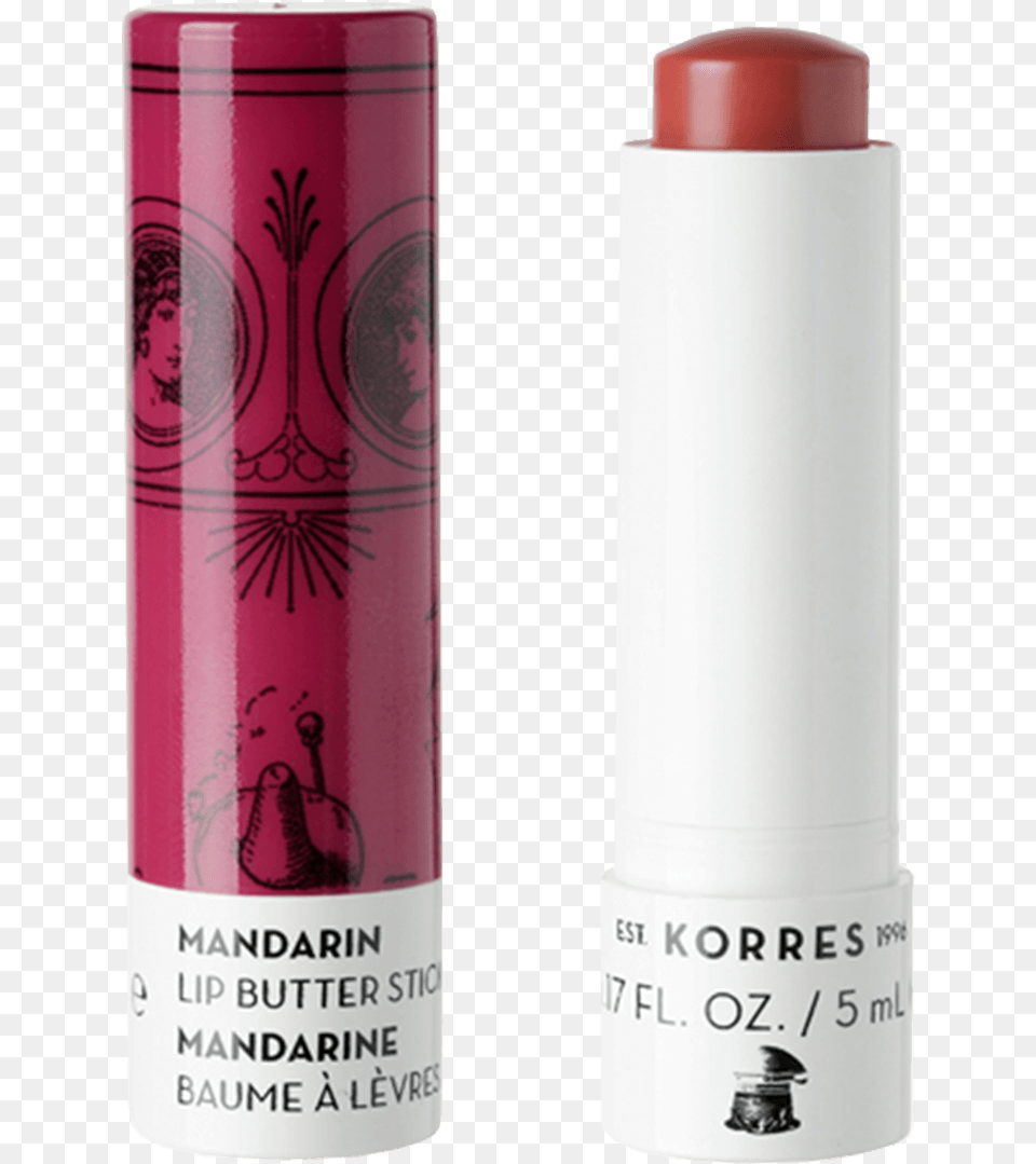 Korres Lip Butter Stick Mandarin, Cosmetics, Lipstick, Can, Tin Free Png Download