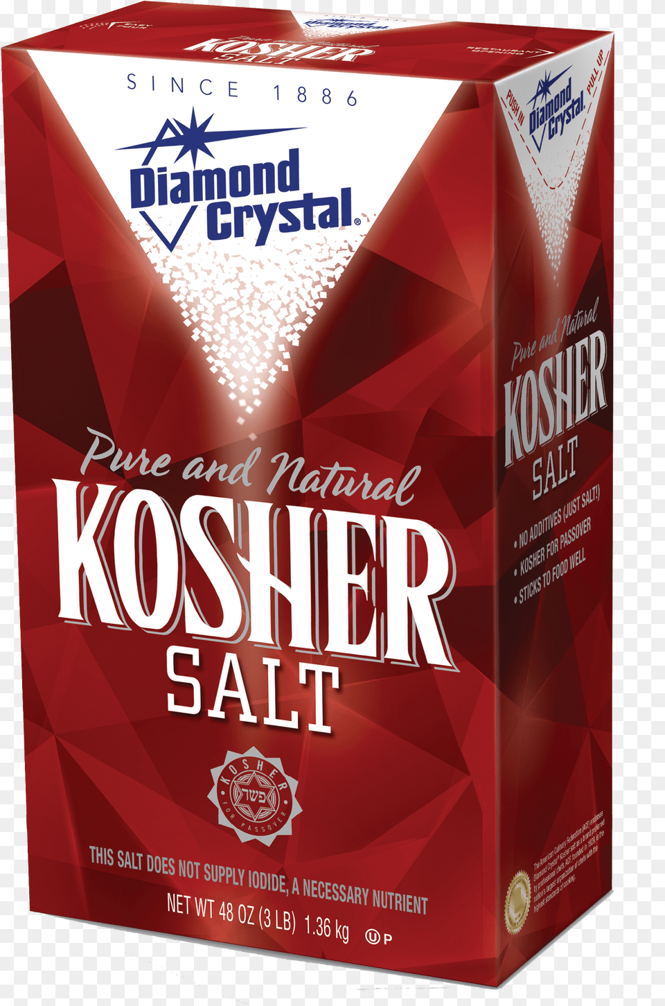 Kosher Salt Boxtitle Kosher Salt Box Kosher Salt Box, Cardboard, Carton Free Png