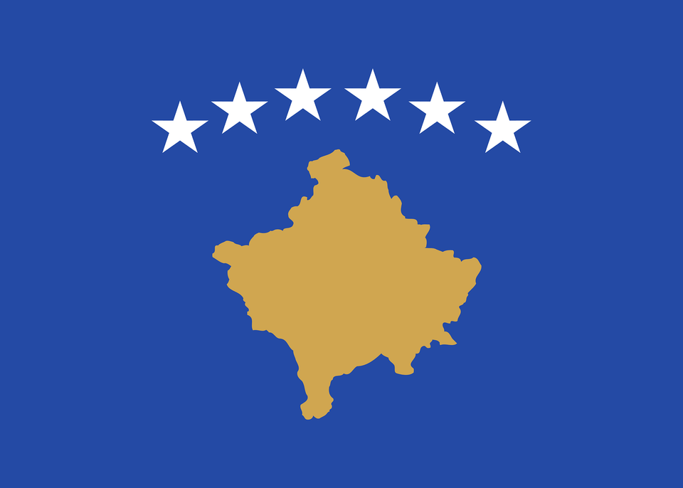 Kosovo Flag Clipart, Symbol, Chart, Plot Free Png