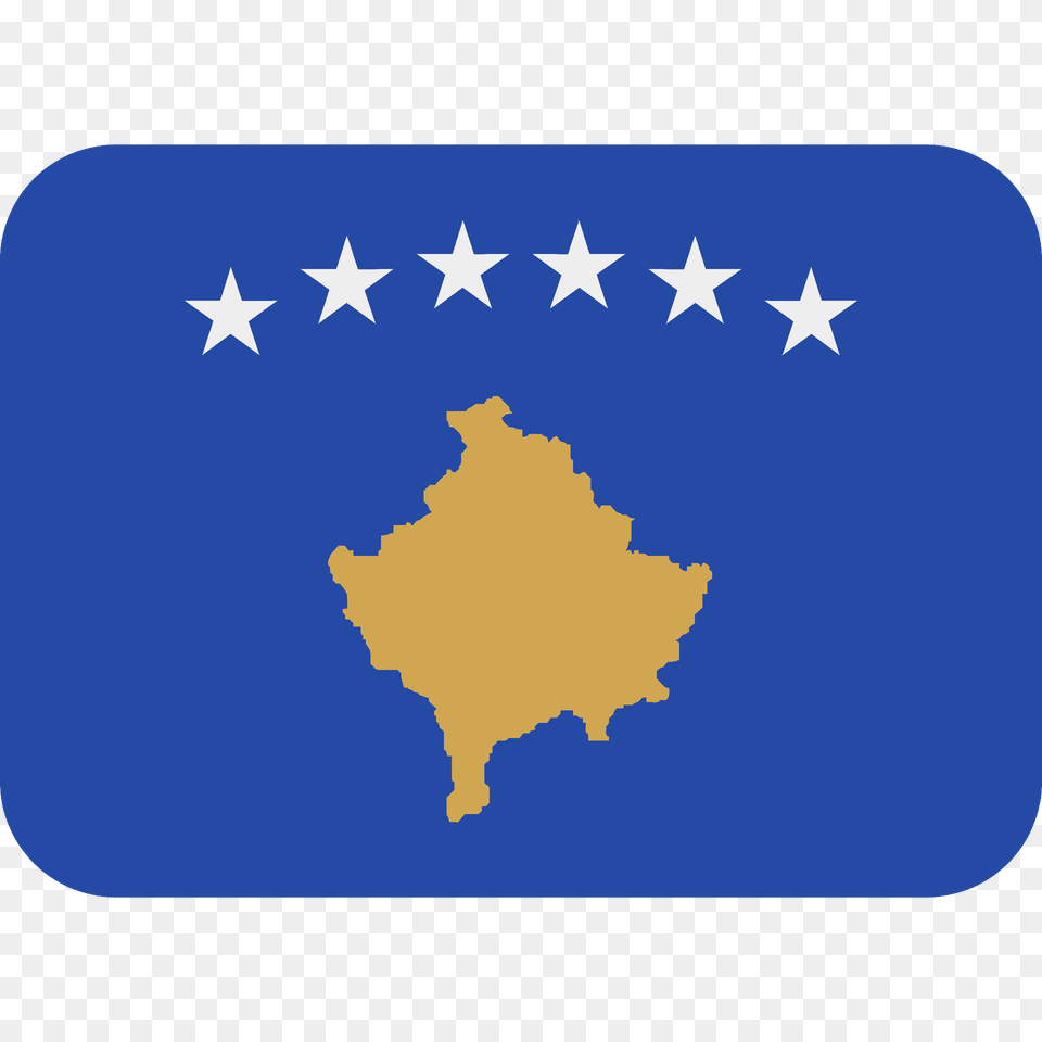 Kosovo Flag Emoji Clipart, Symbol, Chart, Plot Free Png