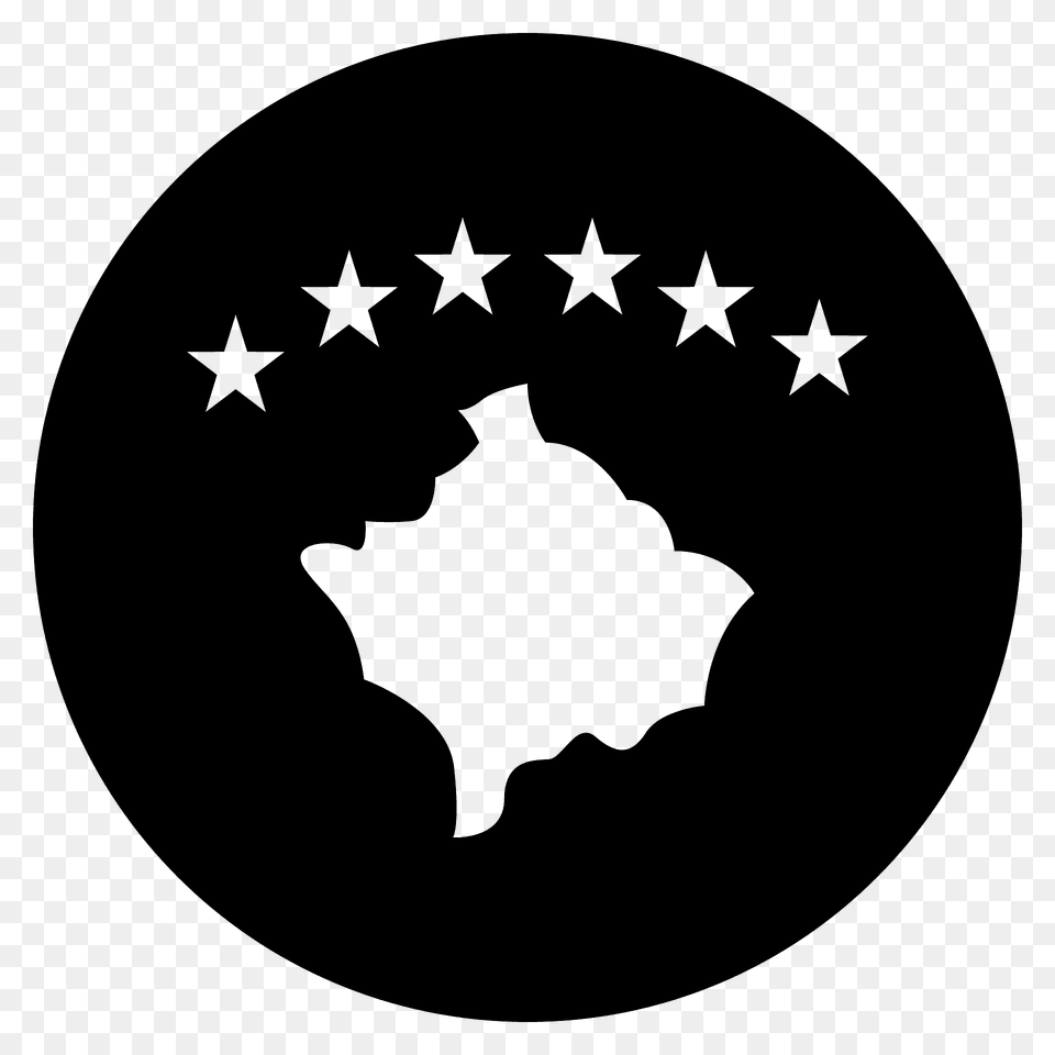 Kosovo Flag Emoji Clipart, Logo, Symbol, Leaf, Plant Free Png
