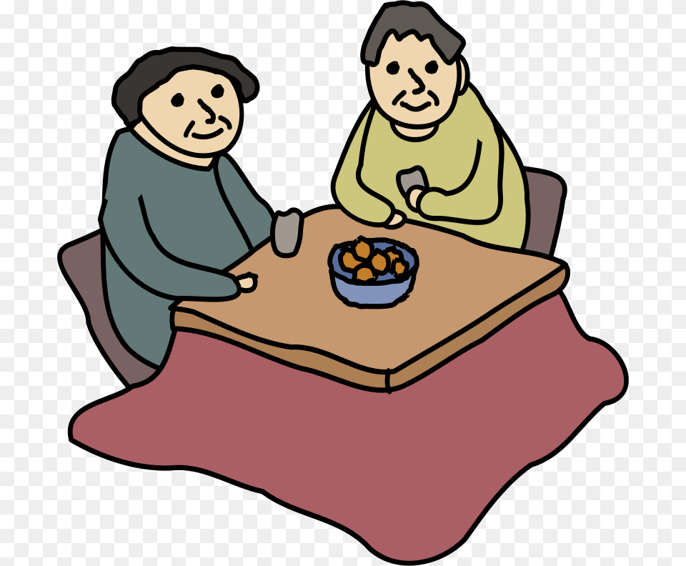 Kotatsu Clipart, Furniture, Table, Baby, Person Png Image