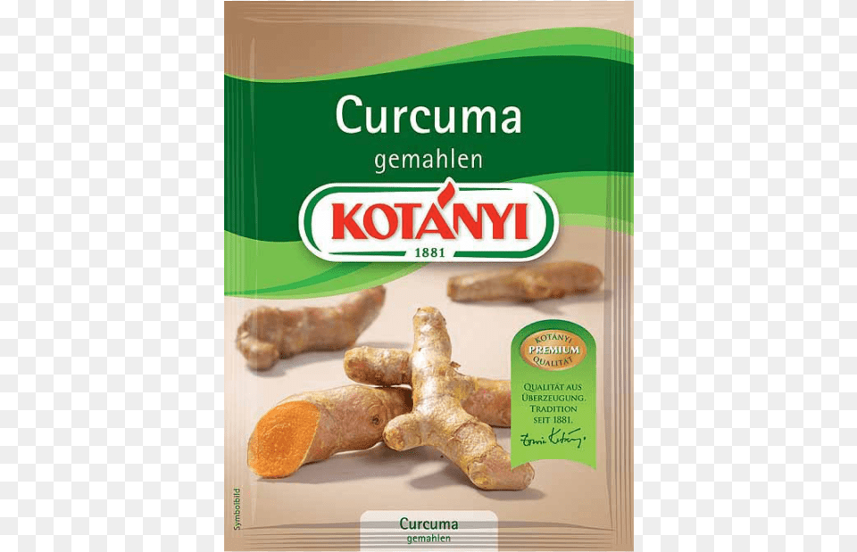 Kotnyi Curcuma Gemahlen Im Brief Kotnyi Kurkuma, Food, Ginger, Plant, Spice Free Png Download
