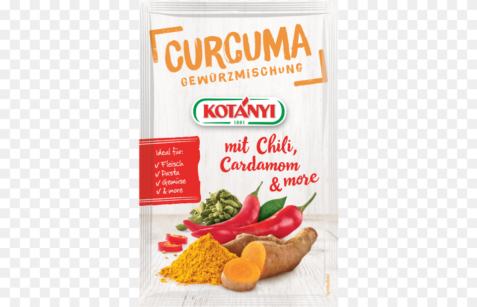 Kotnyi Curcuma Mit Chili Cardamom Amp More Gewrzmischung Kotnyi, Advertisement, Poster, Citrus Fruit, Food Png Image