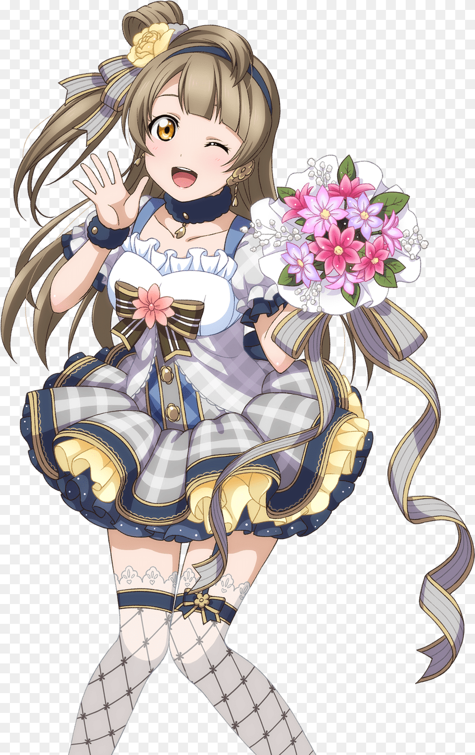 Kotori Flower Bouquet Cosplay, Publication, Book, Comics, Person Png