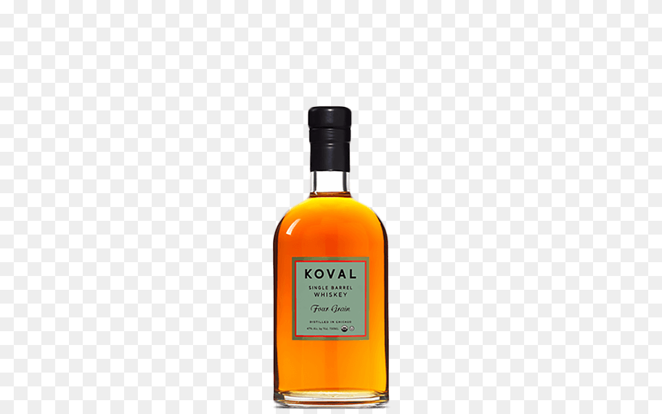 Koval Single Barrel Four Grain Whiskey, Alcohol, Beverage, Liquor, Bottle Free Transparent Png