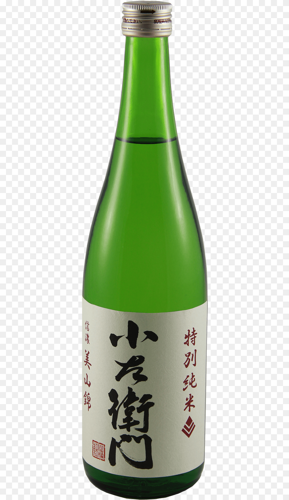 Kozaemon Shinano Miyama Nishiki Tokubetsu Junmai Sake Glass Bottle, Alcohol, Beverage, Beer Free Transparent Png