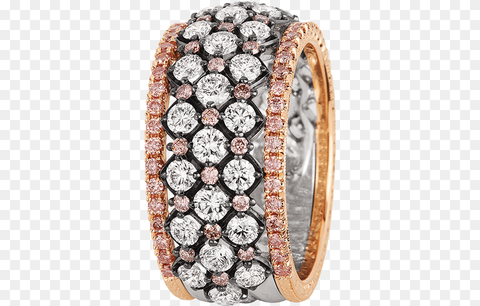 Kpbd 772 2 Platinum And Rose Gold Band Engagement Ring, Accessories, Diamond, Gemstone, Jewelry Free Transparent Png