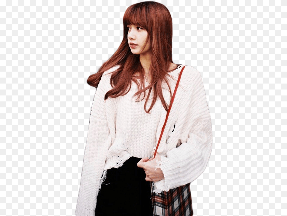 Kpop And Blackpink Image Lisa Blackpink Knit Sweater, Blouse, Clothing, Knitwear, Adult Free Transparent Png