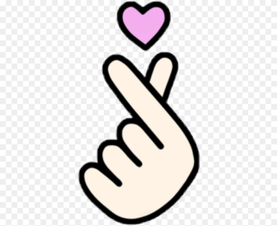 Kpop Bts Got7 Blackpink Heart Tumblr Aesthetic Freetoed Easy Finger Heart Drawing, Body Part, Hand, Person Free Transparent Png