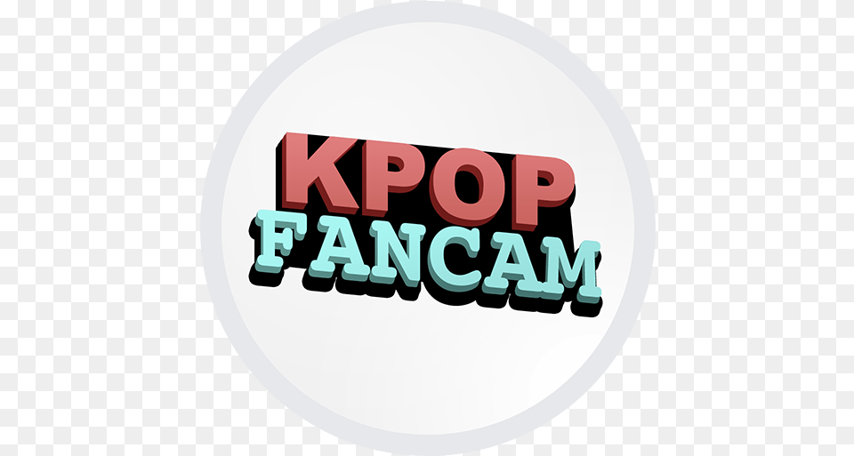 Kpop Fancam Circle, Logo, Sticker, Disk, Text Free Png
