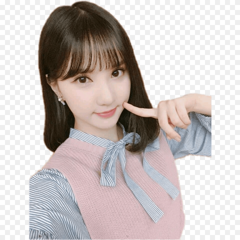 Kpop Gfriend Kpopgfriend Gfriendkpop Eunha Gfriendeunha Yoon Ddan Ddan Amp Eunha, Dimples, Face, Head, Person Free Png Download