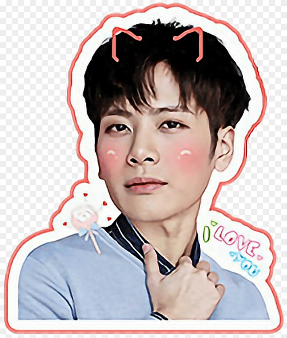 Kpop Got7 Jackson Jypfreetoedit Kpop Sticker, Body Part, Face, Head, Neck Free Transparent Png