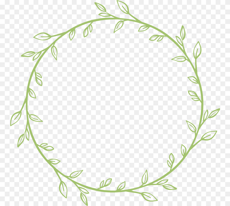 Kpop Kpopedits Kawaii Circle Circlesticker Green Leaf Circle Overlay, Oval, Pattern, Plant, Art Free Transparent Png
