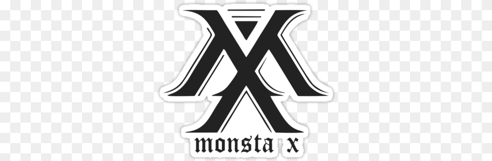 Kpop Logos Monsta X Wonho Shownu Kihyun Bts And Monsta X Logo, Emblem, Symbol, Ammunition, Grenade Png Image