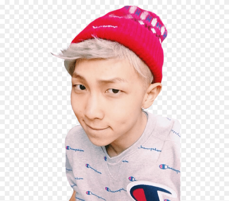Kpop Namjoon Selcas Jungkook Bts Namjoon Blue Eyes, Baby, Cap, Clothing, Hat Free Transparent Png