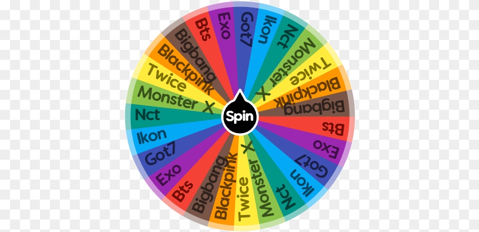 Kpop Song Game Spin The Wheel Kpop, Disk, Number, Symbol, Text Png Image
