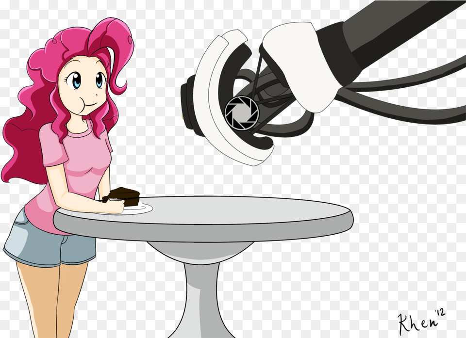 Kprovido Cake Crossover Glados Humanized Pinkie Cake, Cleaning, Person, Baby, Face Png Image