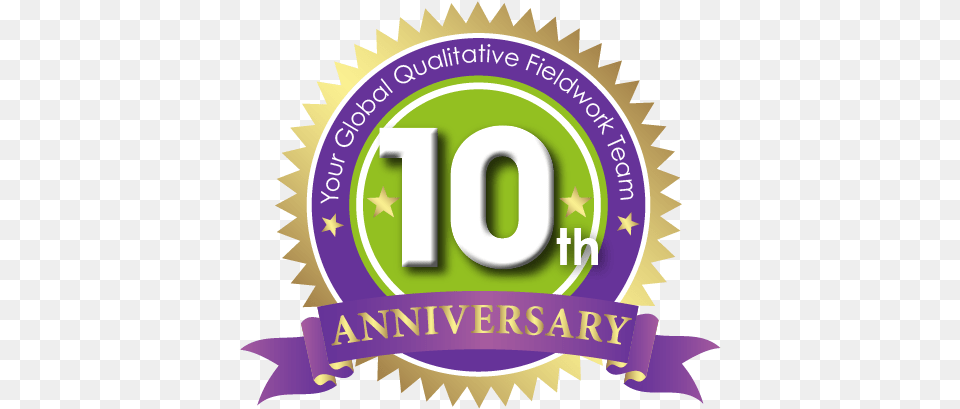 Kqh Anniversary Logo More Purple Sticker De Ilusin Optica, Badge, Symbol, Text Free Transparent Png