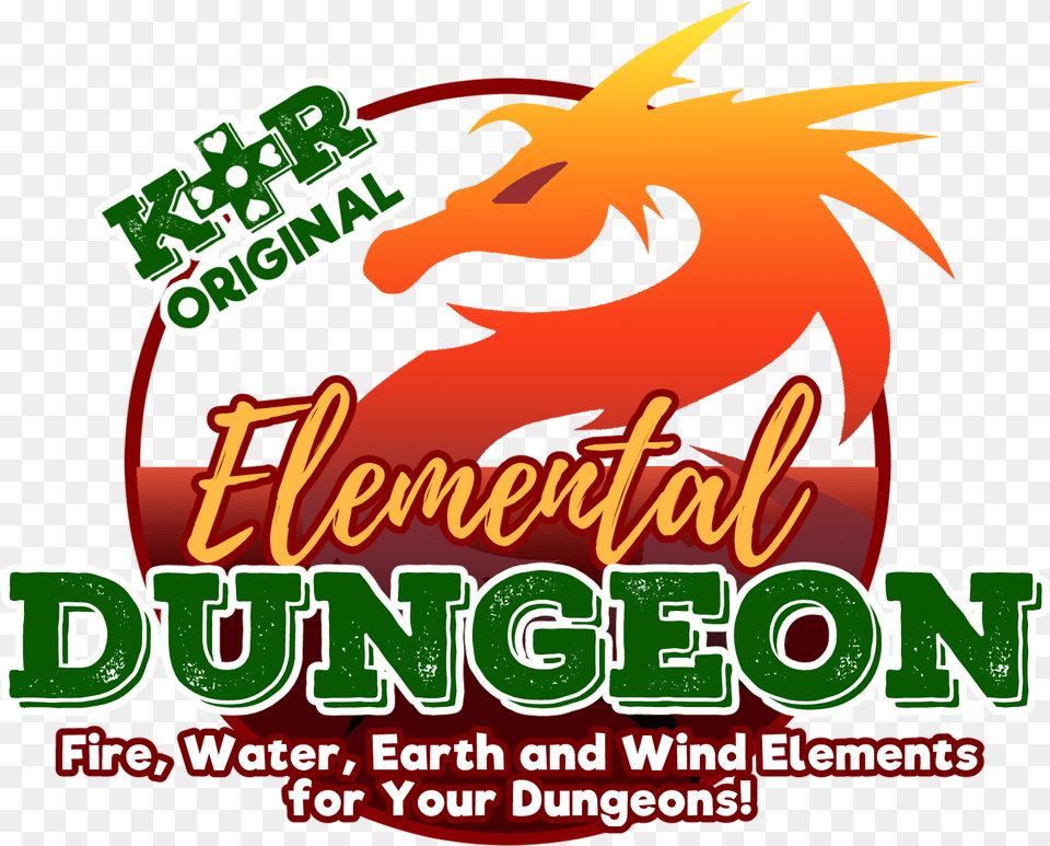 Kr Elemental Dungeon Tiles Tribal Dragon, Advertisement, Person, Poster, Dynamite Free Png Download