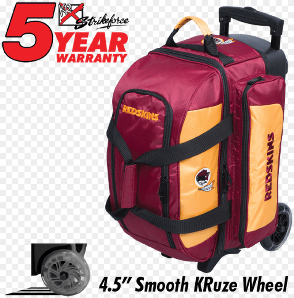 Kr Strikeforce Nfl Washington Redskins 2 Ball Roller Bowling Trolley 2 Balls, Backpack, Bag, Machine, Wheel Free Transparent Png